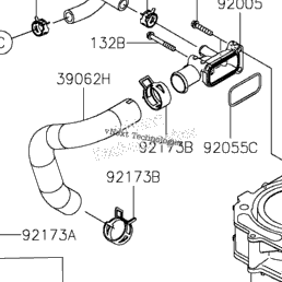 2021 Kawasaki Teryx KRX 1000 (KRF1000CMFNN) Water Pipe | Babbitts