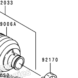 Front Axle Inner & Outer CV Boot Kit For Kawasaki Bayou 400 KLF400B 4X4 (1996-1999) – Caltric