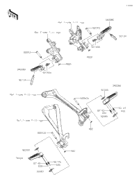 2021 Kawasaki Ninja ZX-10R ABS KRT Edition (ZX1002LMFAL) Footrests
