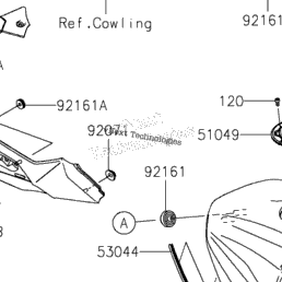 2024 Kawasaki Ninja ZX-4R ABS (ZX400PRFNL) Fuel Tank | Babbitts
