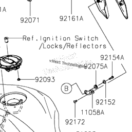 2024 Kawasaki Ninja ZX-4R ABS (ZX400PRFNL) Fuel Tank | Babbitts