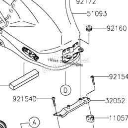 2024 Kawasaki Ninja ZX-4R ABS (ZX400PRFNL) Fuel Tank | Babbitts