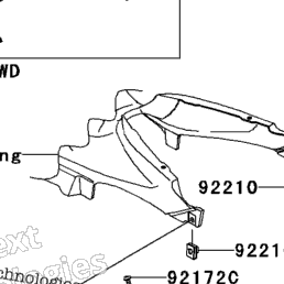 2010 Kawasaki FURY 125/FURY 125R (AX125AAF) Side Covers/Chain