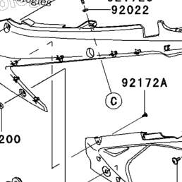 2010 Kawasaki FURY 125/FURY 125R (AX125BAF) Side Covers/Chain