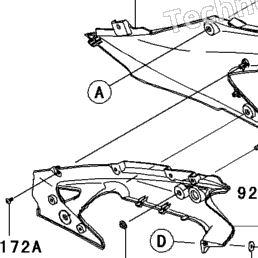2010 Kawasaki FURY 125/FURY 125R (AX125AAF) Side Covers/Chain