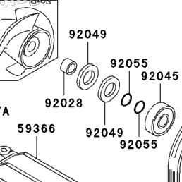 1995 Kawasaki JET SKI STS (JT750-B1) Jet Pump | Babbitts Kawasaki