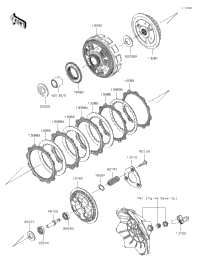2017 Kawasaki NINJA 300 ABS (EX300BHF) Clutch | Babbitts Kawasaki