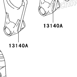 2005 Kawasaki NINJA ZX-6R (ZX636-C1) Gear Change Drum/Shift Fork(S