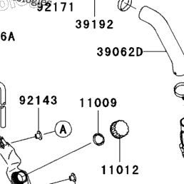 2007 Kawasaki NINJA ZX-6R (ZX600P7F) Water Pipe | Babbitts