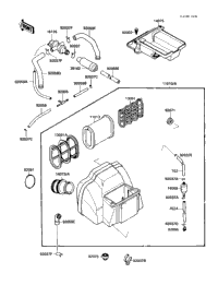 1987 Kawasaki NINJA 750R (ZX750-F1) Air Cleaner | Babbitts