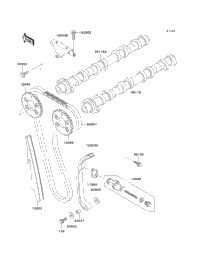 639/057/691 3点 shinya1152です。 1998 Kawasaki NINJA ZX-11 (ZX1100-D6) Camshaft(S)/Tensioner