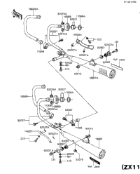 1984 Kawasaki GPz (ZX1100-A2) Mufflers (Zx1100-A1) | Babbitts