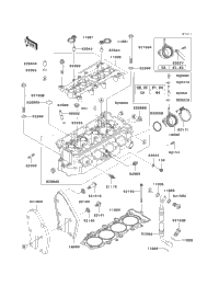 2007 Kawasaki ZZR600 (ZX600J7F) Cylinder Head | Babbitts Kawasaki