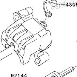 2008 Kawasaki NINJA ZX-6R (ZX600P8FA) Rear Brake | Babbitts