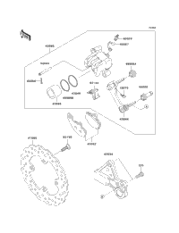 2007 Kawasaki NINJA ZX-6R (ZX600P7F) Rear Brake | Babbitts