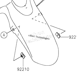 2022 Kawasaki Z400 (ER400DNFNN) Front Fender(S) 2 | Babbitts