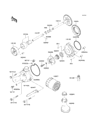 1999 Kawasaki NINJA ZX-9R (ZX900-C2) Oil Pump/Oil Filter