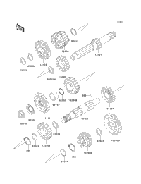 1997 Kawasaki VULCAN 800 CLASSIC (VN800-B2) Transmission
