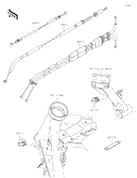2024 Kawasaki Z900 SE(US) (ZR900MRFNN) Cables | Holzhauers