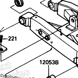 1987 Kawasaki KDX200 (KDX200-C2) Swingarm | Babbitts Kawasaki