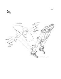 2012 Kawasaki NINJA 1000 (ZX1000GCF) Front Fender(S) | Babbitts