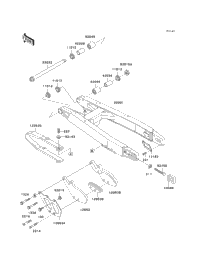 1998 Kawasaki KX500 (KX500-E10) Swingarm | Babbitts Kawasaki Parts