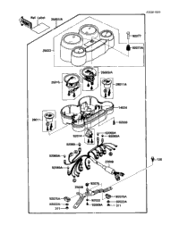 1988 Kawasaki NINJA ZX-10 (ZX1000-B1) Meter(S) | Babbitts Kawasaki