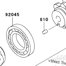 2004 Kawasaki NINJA ZX-6R (ZX636-B2) Gear Change Drum/Shift Fork(S 2004 Kawasaki NINJA ZX-6R (ZX636-B2) Gear Change Drum/Shift Fork(S