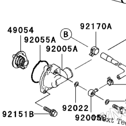 1998 Kawasaki NINJA ZX-9R (ZX900-C1) Radiator | Babbitts Kawasaki
