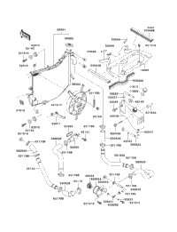 1998 Kawasaki NINJA ZX-9R (ZX900-C1) Radiator | Babbitts Kawasaki
