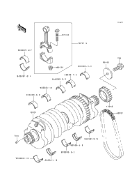 1996 Kawasaki GPZ1100 ABS (ZX1100-F1) Crankshaft | Babbitts