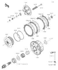 Kページ　 E20 2016 Kawasaki Z800 ABS (ZR800BGF) Clutch | Babbitts Kawasaki