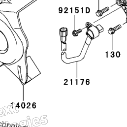 2008 Kawasaki NINJA 650R (EX650A8F) Engine Cover(S) | Babbitts