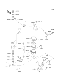 2003 Kawasaki NINJA ZX-6R (ZX636-B1) Rear Master Cylinder