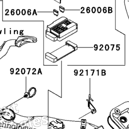12/1 おてい様 1102d 2001 Kawasaki NINJA ZX-12R (ZX1200-A2) Chassis Electrical