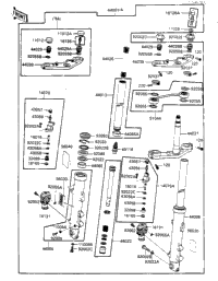 1985 Kawasaki Ninja (ZX900-A2) Front Fork | PartsPitstop-Dealer.com