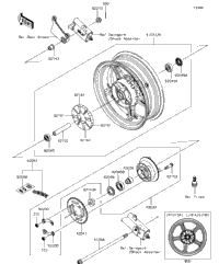 2018 Kawasaki Z125 PRO (BR125JJFA) Rear Wheel/Chain | Babbitts