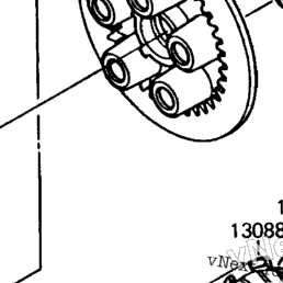 1990 Kawasaki MOJAVE 250 (KSF250-A4) Clutch | Babbitts Kawasaki