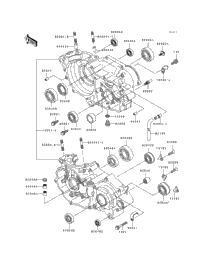 1990 Kawasaki KX250 (KX250-H1) Crankcase | Babbitts Kawasaki Parts