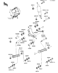 1983 Kawasaki GPz 750 (ZX750-A1) Rear Suspension | Babbitts