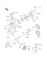 2003 Kawasaki NINJA ZX-12R (ZX1200-B2) Oil Pump/Oil Filter