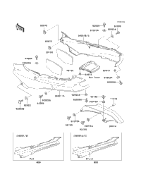 1997 Kawasaki GPZ1100 (ZX1100-E3) Side Covers/Chain Cover (Zx1100