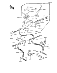 1983 Kawasaki Spectre (KZ1100-D2) Front Master Cylinder