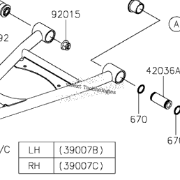 2016 Kawasaki TERYX4 (KRT800HGF) Front Suspension | Babbitts