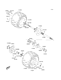 2006 Kawasaki KFX400 (KSF400A6F) Rear Hub | Babbitts Kawasaki