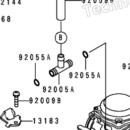 1992 Kawasaki NINJA ZX-7 (ZX750-J2) Carburetor | Babbitts Kawasaki