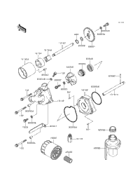 1995 Kawasaki NINJA ZX-6R (ZX600-F1) Oil Pump/Oil Filter