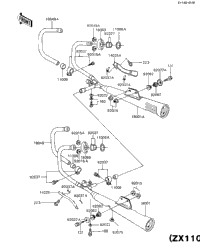 1984 Kawasaki GPz (ZX1100-A2) Mufflers (Zx1100-A2