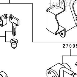 1990 Kawasaki VULCAN 500 (EN500-A1) Ignition Switch/Locks