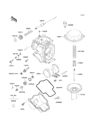 1990 Kawasaki NINJA ZX-6 (ZX600-D1) Carburetor Parts